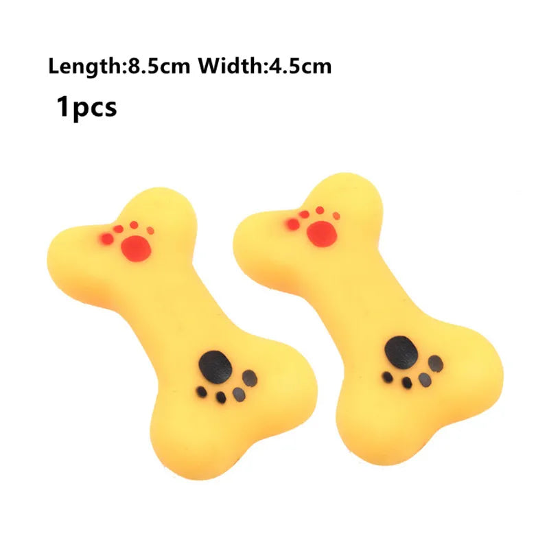 Fashion Rubber Squeak Toys Bone Slipper Squeaky Ball Toys