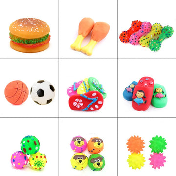 Fashion Rubber Squeak Toys Bone Slipper Squeaky Ball Toys