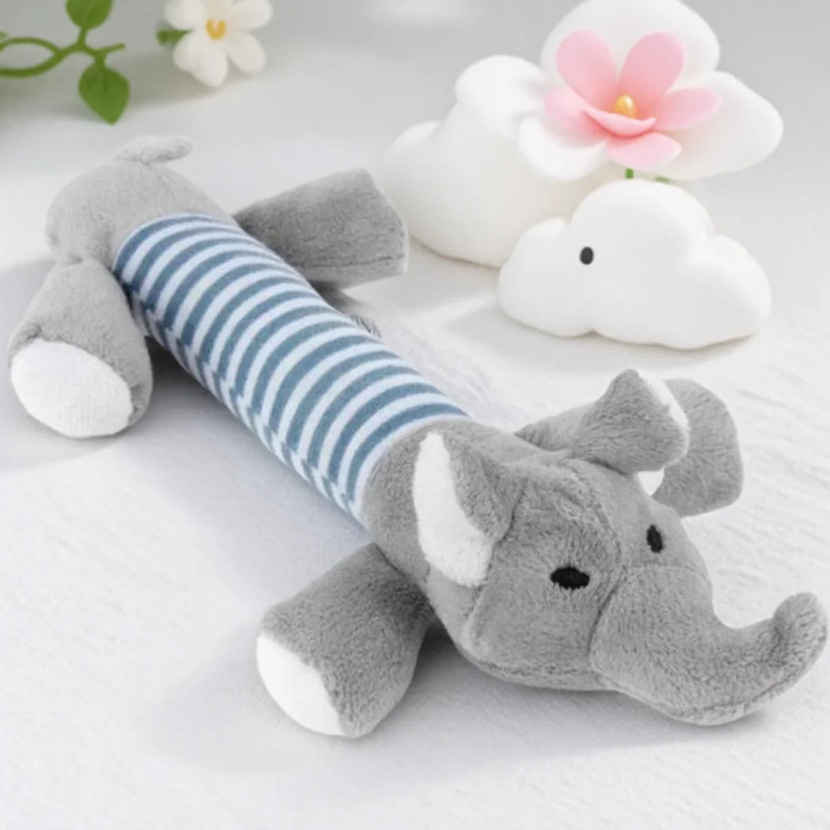 Funny Plush Toys Squeaky Pet Toys Chew Toys Duck Pig Elephant Pet Supplies