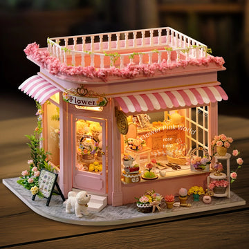 Doll House Mini DIY Small Kit 3D Puzzle Assembly Building Model Toy Home Bedroom Decoration With Furniture Wooden Craf Dollhouse