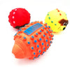 Dia. 12cm Squeaky Toys Colorful Football Toys Squeaker Toys Interactive Toy