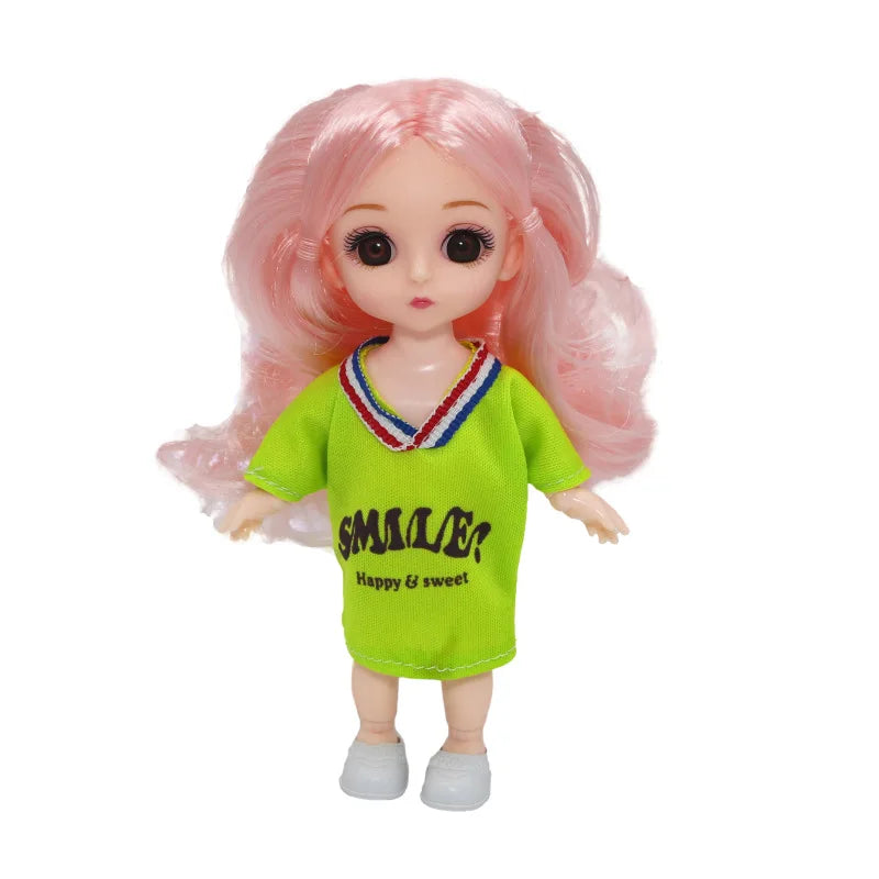 doll 16cm Cute And Elegant Style, 13 Articulated Dolls With Movable Joints Clothing Matching BJD Princess 1/12 Girl Gift Toy