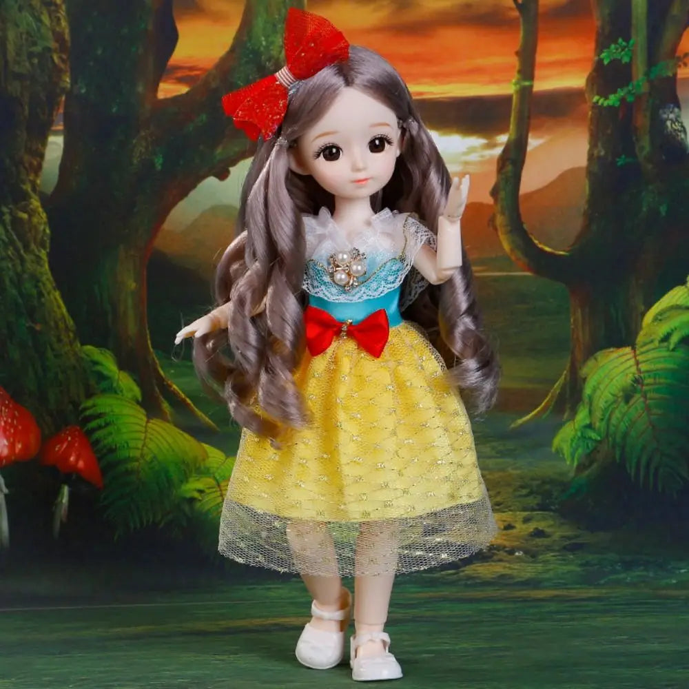 Ancient Dress Doll with Clothes BJD Doll Dress Up 3D Eyes Removable Joints Doll Removable Joints Colorful Children Toys