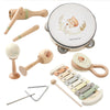 Kids Wooden Montessori Toys Musical Instruments Rattle Toys Wooden Squirrel Percussion Instruments Preschool Educational Toys