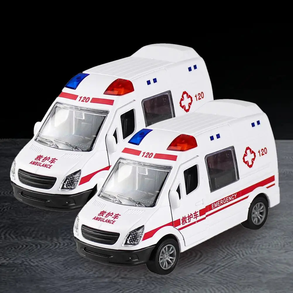 Ambulance Toy Car Vehicle Car Toy Large Toy Cars For Play & Learn Toddler Toys Rescue Role Can Open Doors