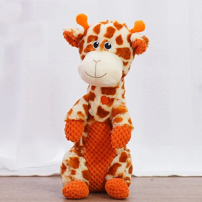 Squeaky Pet Toys Plush Toys Animals Shape Accessories Lion Dinosaur