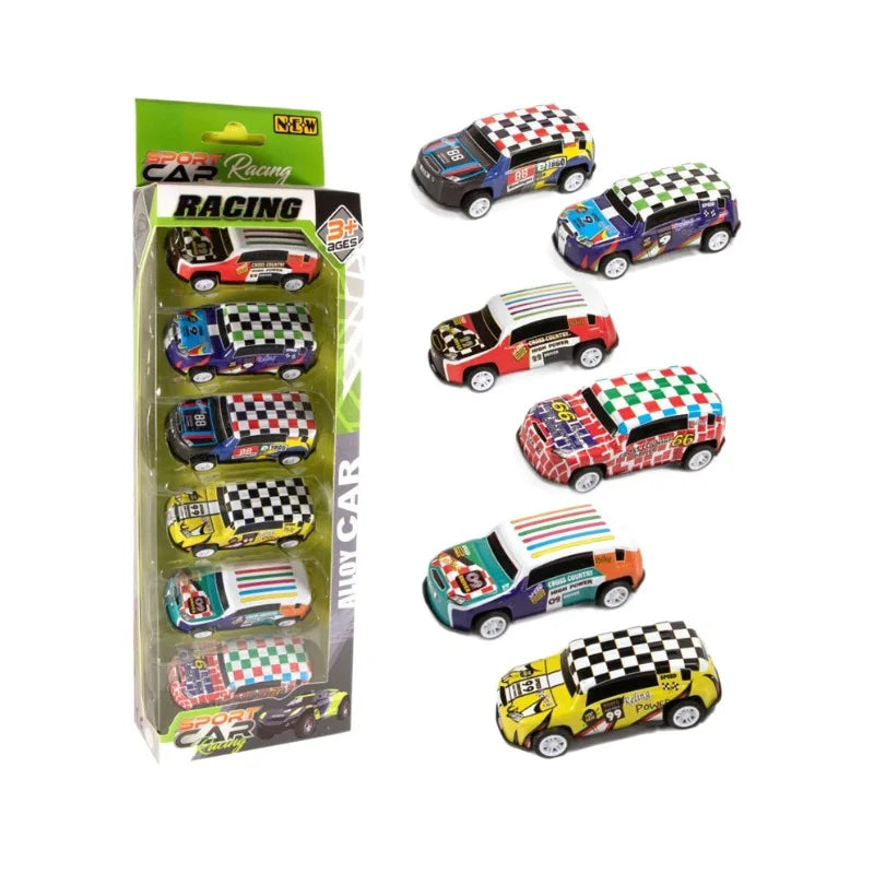 Alloy car children's toys car tin car inertia pull back car racing car model
