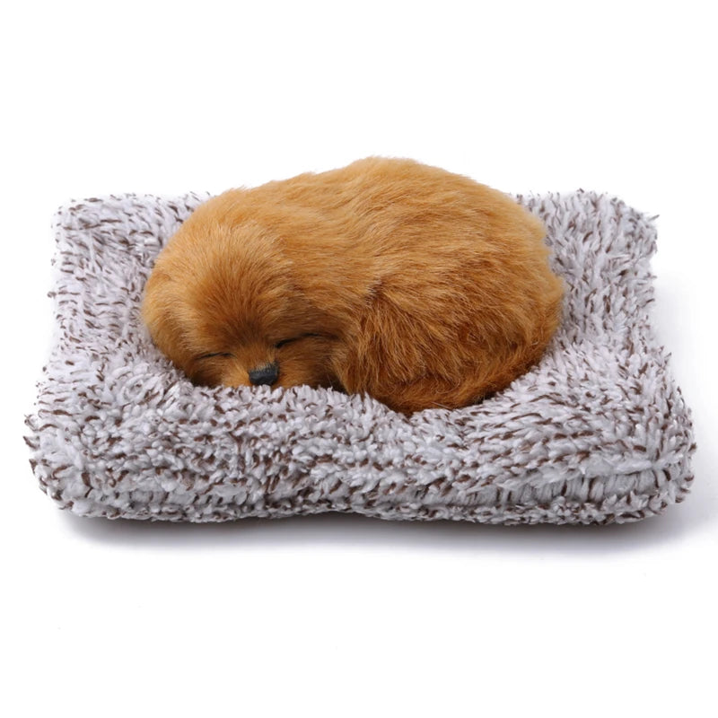 Car Stuffed Toys Lovely Simulation Animal Plush Sleeping Dogs Toy Kids For Car Interior Decor Accessories