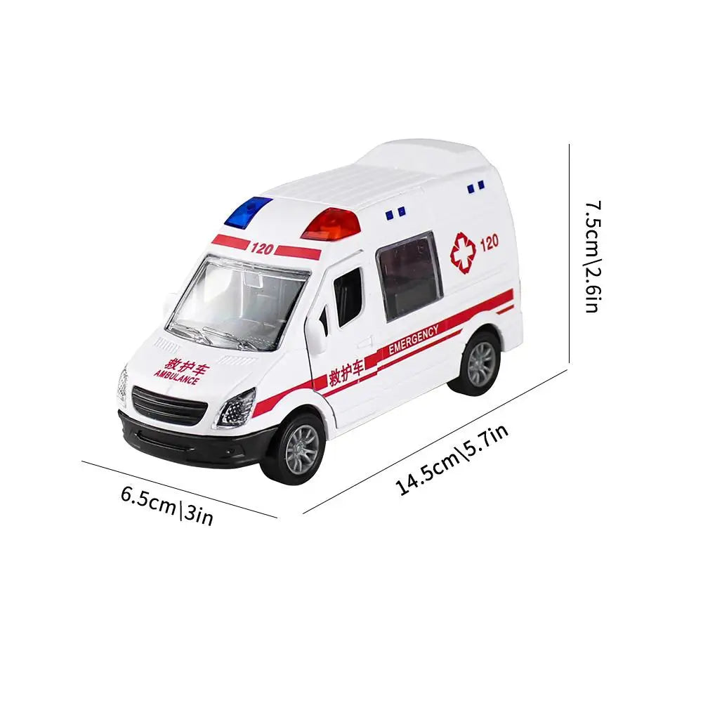 Ambulance Toy Car Vehicle Car Toy Large Toy Cars For Play & Learn Toddler Toys Rescue Role Can Open Doors