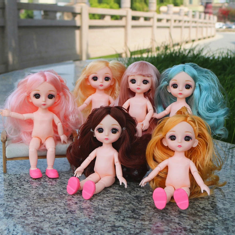 doll 16cm Cute And Elegant Style, 13 Articulated Dolls With Movable Joints Clothing Matching BJD Princess 1/12 Girl Gift Toy