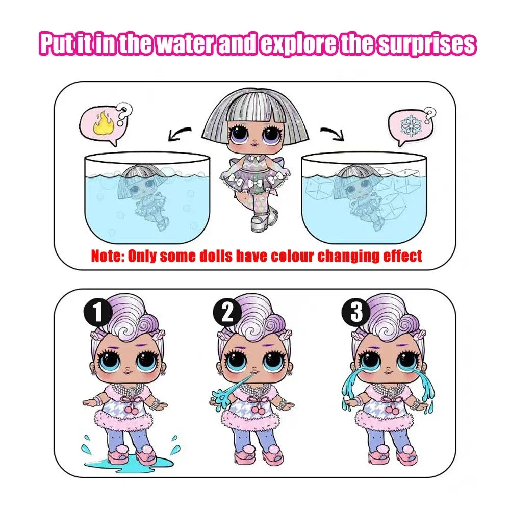 LOL Dolls set Includes doll and doll's clothes and accessories Random 1/3/5/10 sets available Girl Doll Birthday Gift