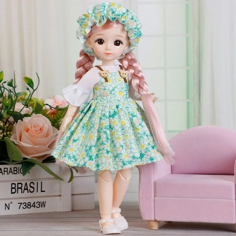 Ancient Dress Doll with Clothes BJD Doll Dress Up 3D Eyes Removable Joints Doll Removable Joints Colorful Children Toys