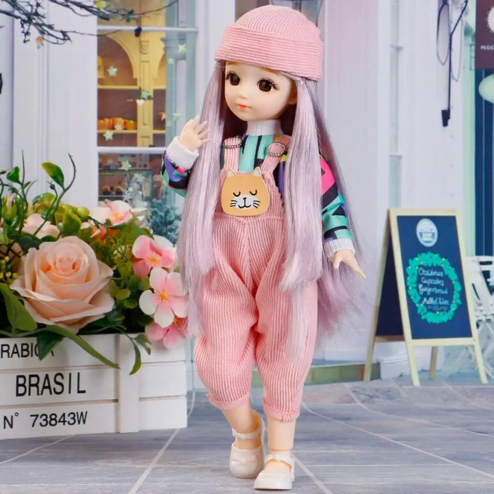 Ancient Dress Doll with Clothes BJD Doll Dress Up 3D Eyes Removable Joints Doll Removable Joints Colorful Children Toys