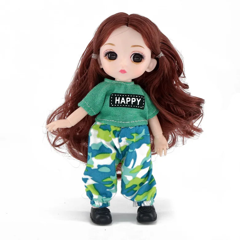 doll 16cm Cute And Elegant Style, 13 Articulated Dolls With Movable Joints Clothing Matching BJD Princess 1/12 Girl Gift Toy
