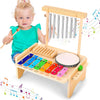 Kids Drum Set For Toddler Musical Instrument Toys Montessori Wooden Percussion Drum Sensory Toys Xylophone Kit Educational Toys