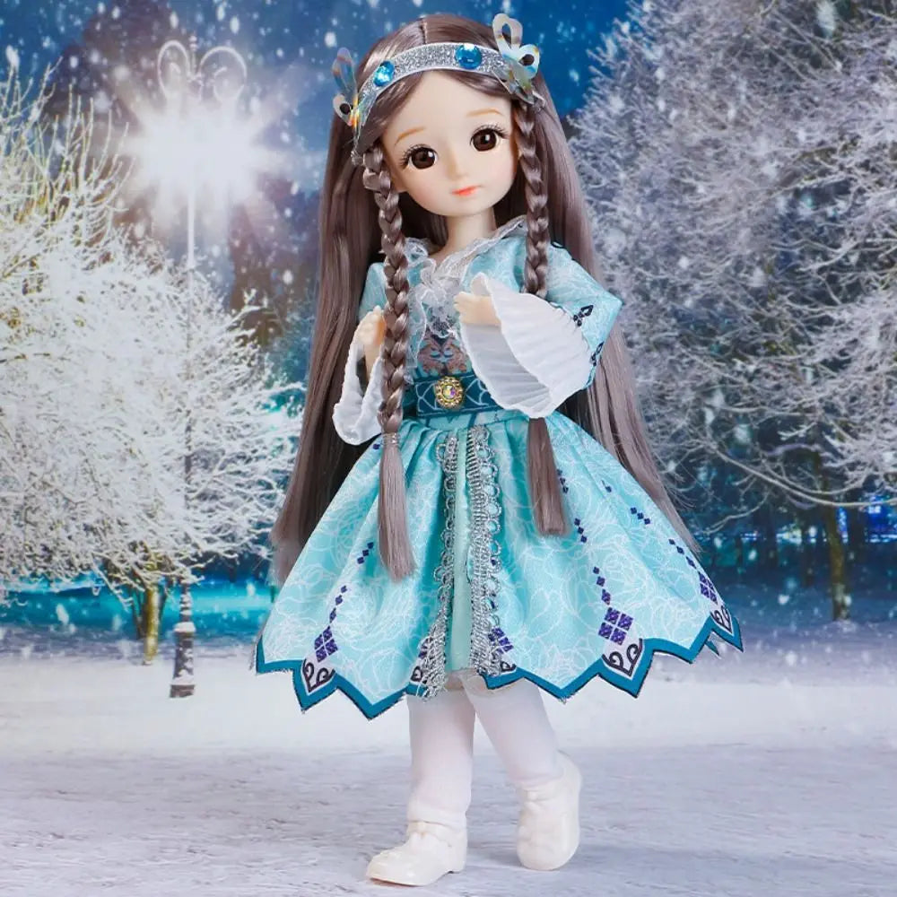 Ancient Dress Doll with Clothes BJD Doll Dress Up 3D Eyes Removable Joints Doll Removable Joints Colorful Children Toys