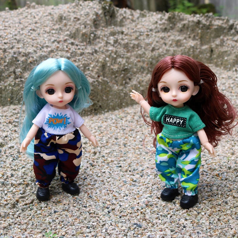 doll 16cm Cute And Elegant Style, 13 Articulated Dolls With Movable Joints Clothing Matching BJD Princess 1/12 Girl Gift Toy