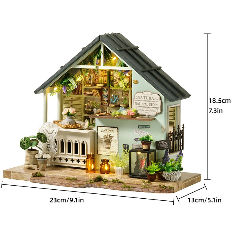 Doll House Mini DIY Small Kit 3D Puzzle Assembly Building Model Toy Home Bedroom Decoration With Furniture Wooden Craf Dollhouse