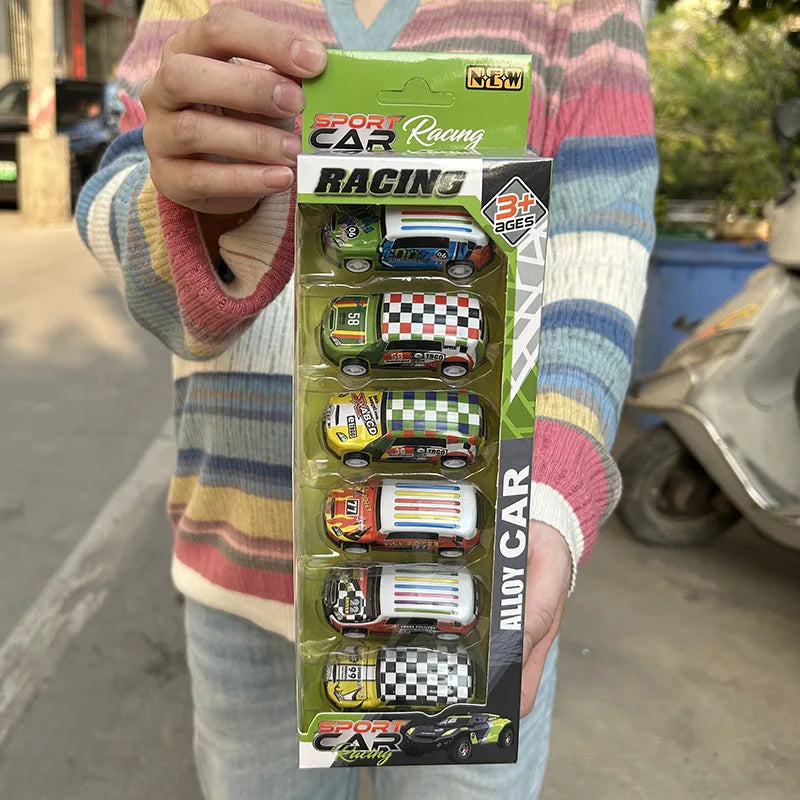 Alloy car children's toys car tin car inertia pull back car racing car model