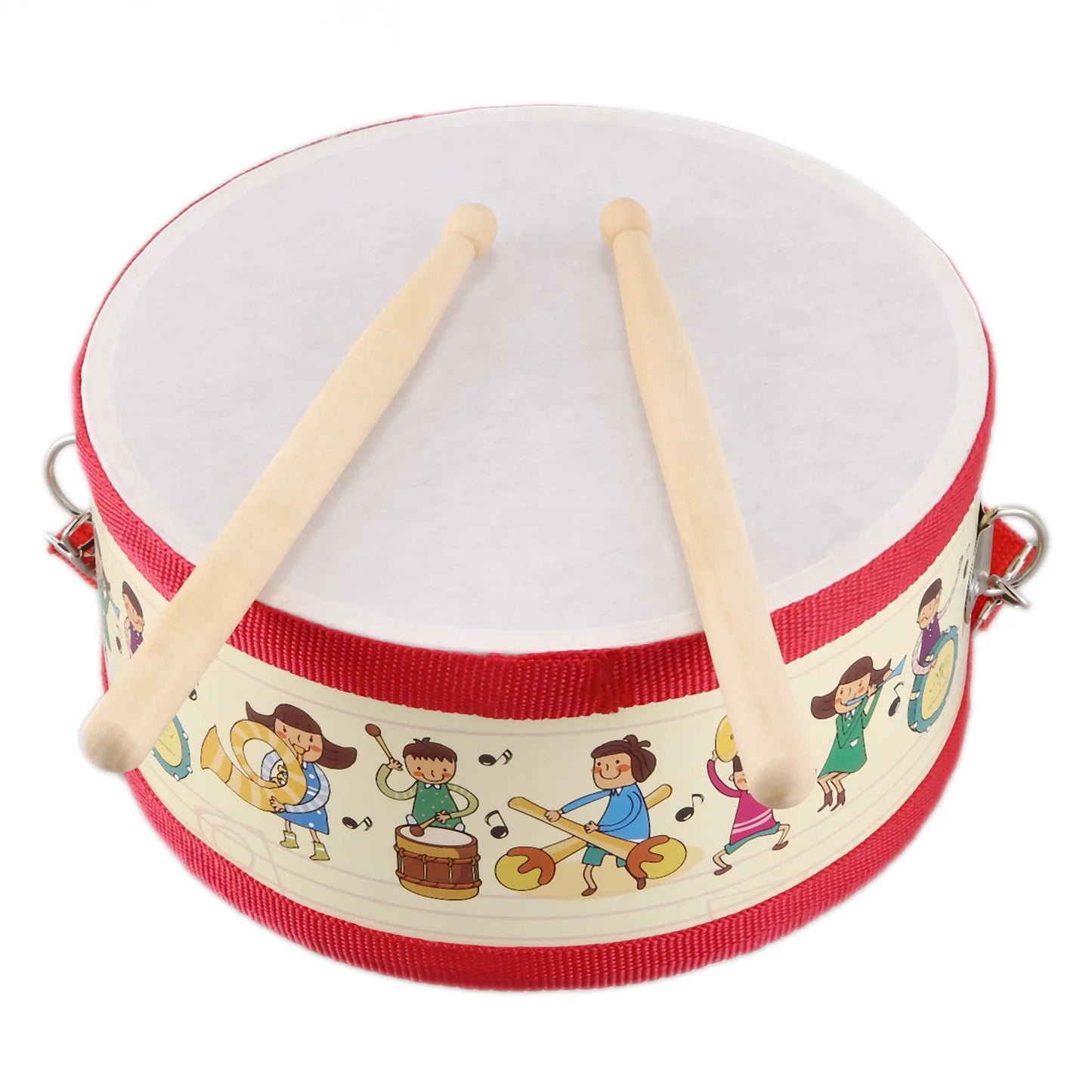 Drum Wood Kids Early Educational Musical Instrument For Children Beat Instrument Hand Drum Toys