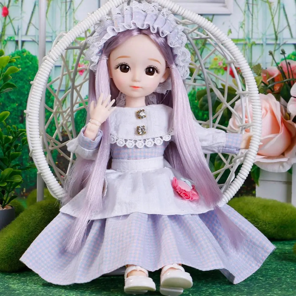 Ancient Dress Doll with Clothes BJD Doll Dress Up 3D Eyes Removable Joints Doll Removable Joints Colorful Children Toys