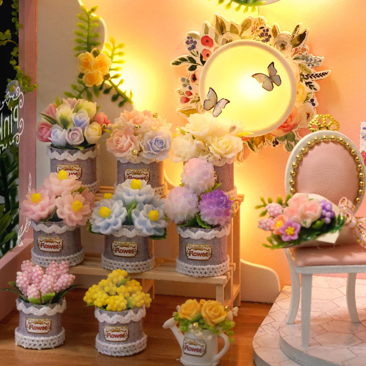 Doll House Mini DIY Small Kit 3D Puzzle Assembly Building Model Toy Home Bedroom Decoration With Furniture Wooden Craf Dollhouse