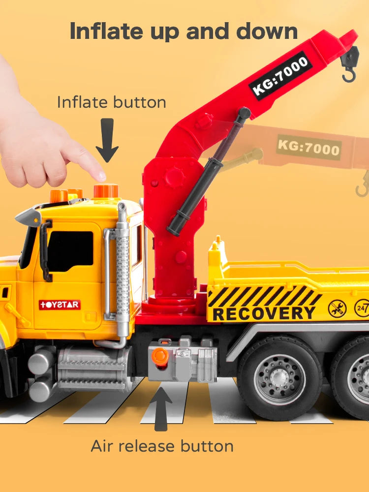 Boys Car Toy Engineering Tractor Vehicle Model Children With Sound and Light Cars 3 Years Education Toys For Kids Gifts