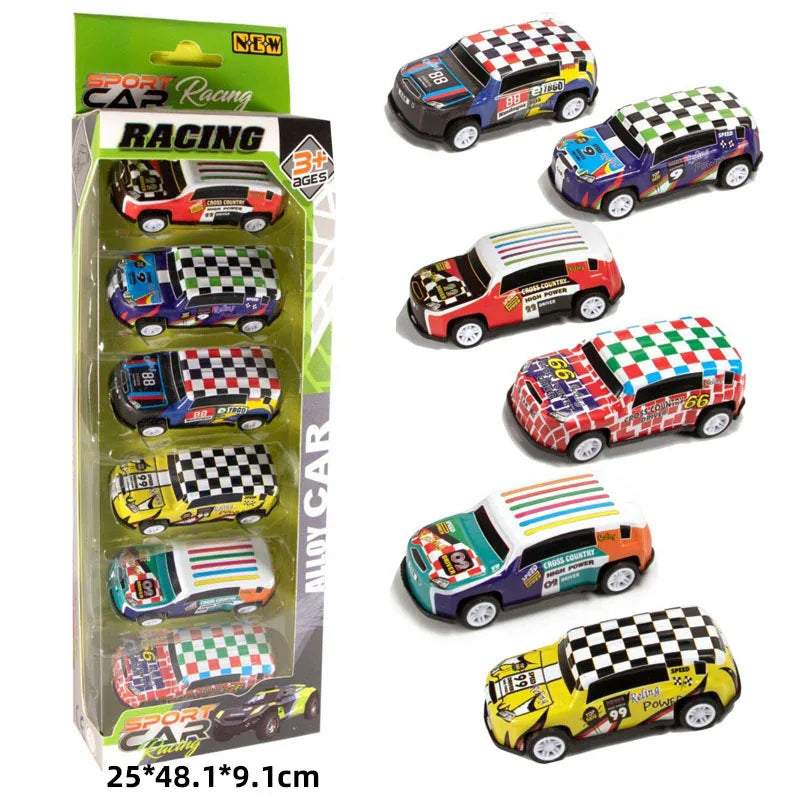 Alloy car children's toys car tin car inertia pull back car racing car model