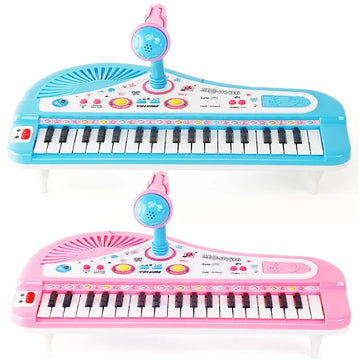Kids Musical Piano 37 Key Electronic Keyboard Piano for Kids with Microphone Musical Instrument Educational Toy for Boys Gilrs