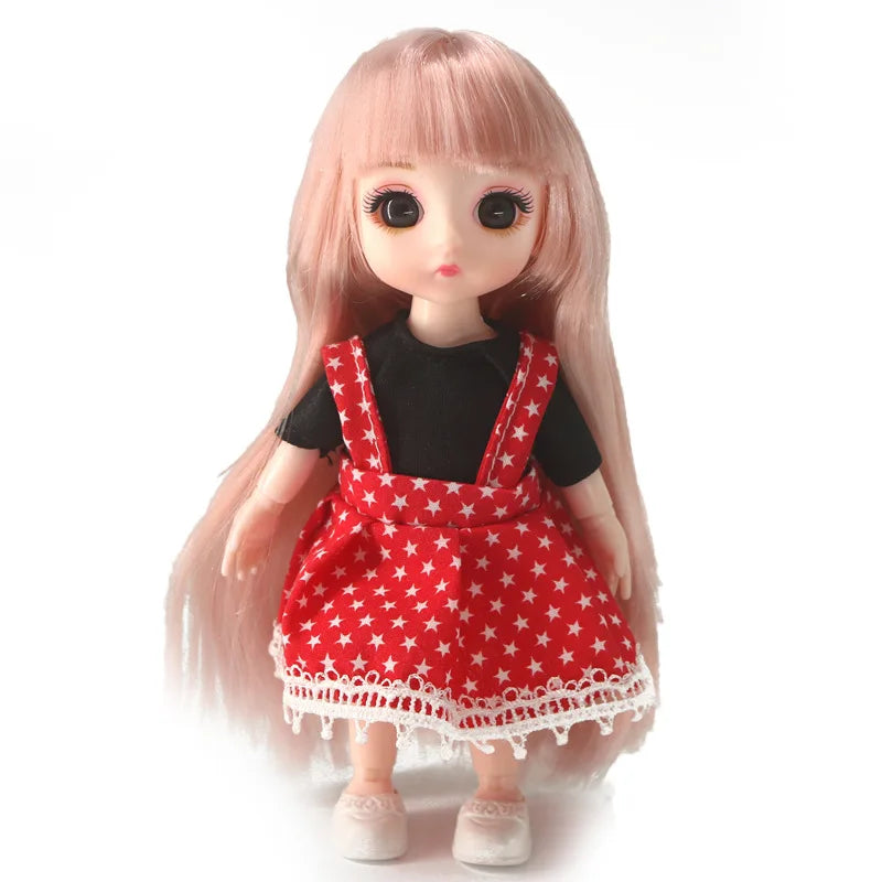 doll 16cm Cute And Elegant Style, 13 Articulated Dolls With Movable Joints Clothing Matching BJD Princess 1/12 Girl Gift Toy