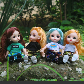 doll 16cm Cute And Elegant Style, 13 Articulated Dolls With Movable Joints Clothing Matching BJD Princess 1/12 Girl Gift Toy