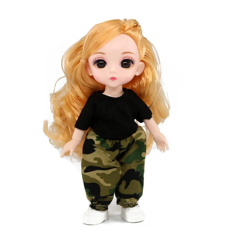 doll 16cm Cute And Elegant Style, 13 Articulated Dolls With Movable Joints Clothing Matching BJD Princess 1/12 Girl Gift Toy
