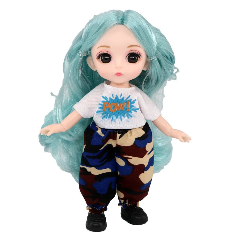 doll 16cm Cute And Elegant Style, 13 Articulated Dolls With Movable Joints Clothing Matching BJD Princess 1/12 Girl Gift Toy