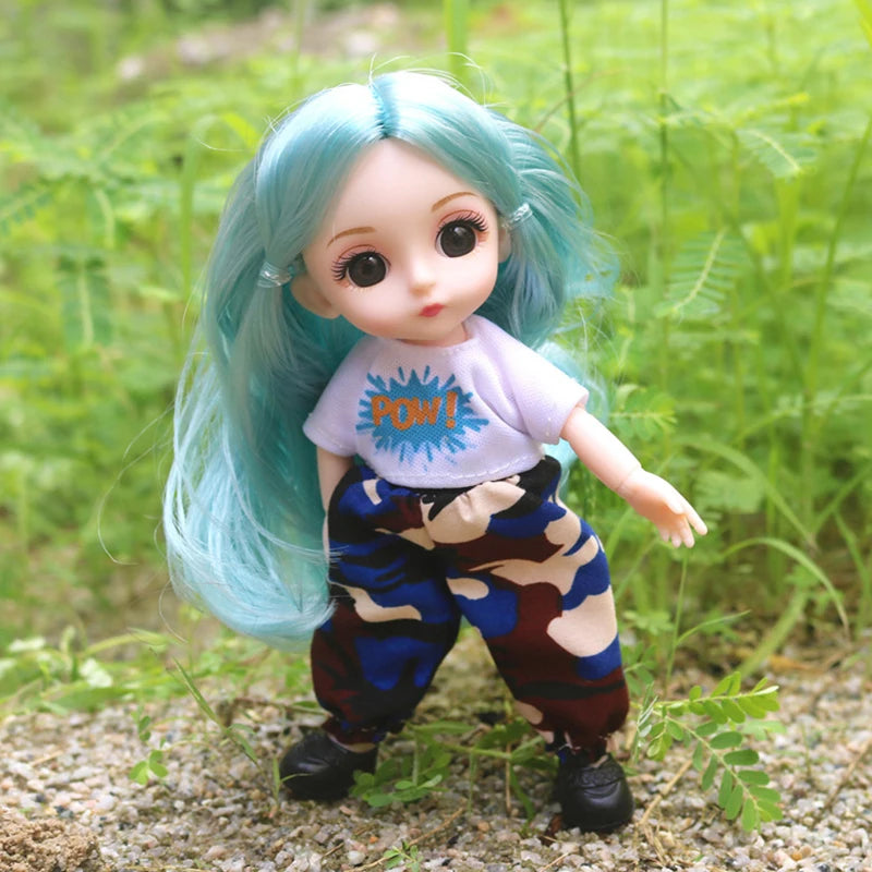 doll 16cm Cute And Elegant Style, 13 Articulated Dolls With Movable Joints Clothing Matching BJD Princess 1/12 Girl Gift Toy