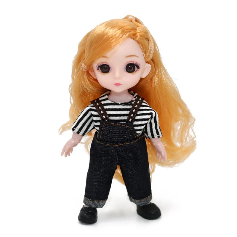 doll 16cm Cute And Elegant Style, 13 Articulated Dolls With Movable Joints Clothing Matching BJD Princess 1/12 Girl Gift Toy