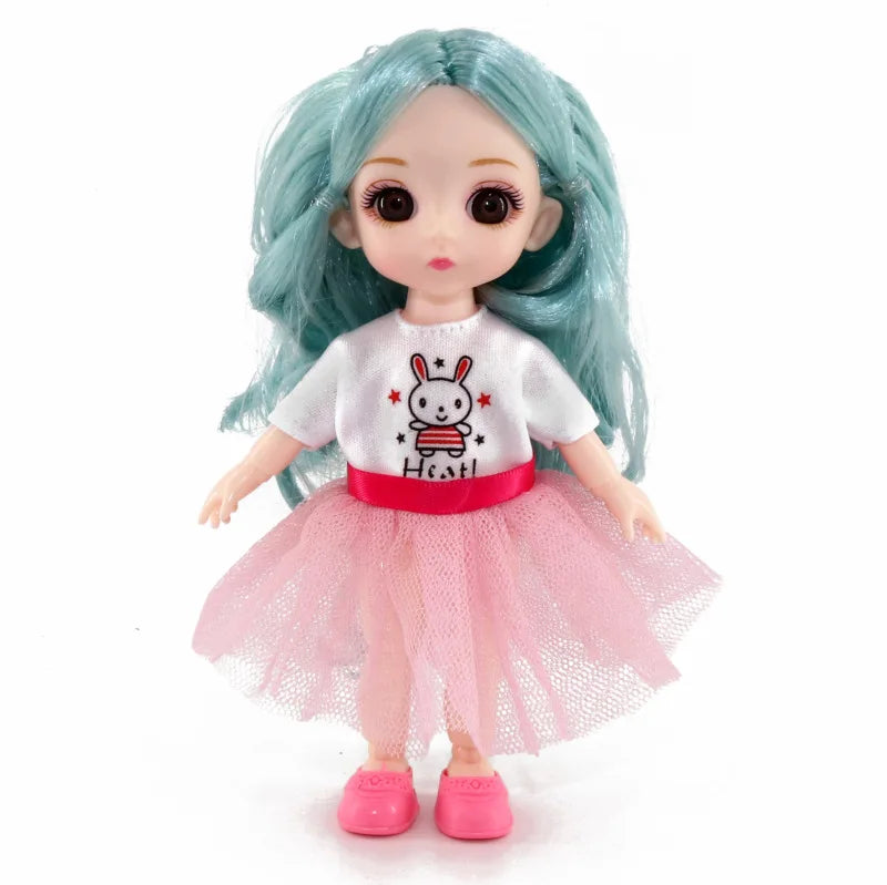 doll 16cm Cute And Elegant Style, 13 Articulated Dolls With Movable Joints Clothing Matching BJD Princess 1/12 Girl Gift Toy