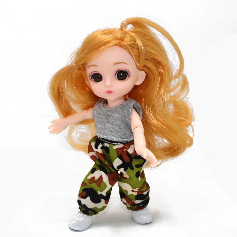 doll 16cm Cute And Elegant Style, 13 Articulated Dolls With Movable Joints Clothing Matching BJD Princess 1/12 Girl Gift Toy