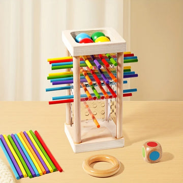 Wooden stick games, wooden interactive educational toys, parent-child games, exercise logical thinking ability.