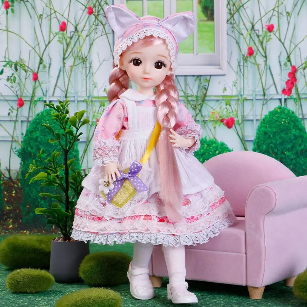 Ancient Dress Doll with Clothes BJD Doll Dress Up 3D Eyes Removable Joints Doll Removable Joints Colorful Children Toys