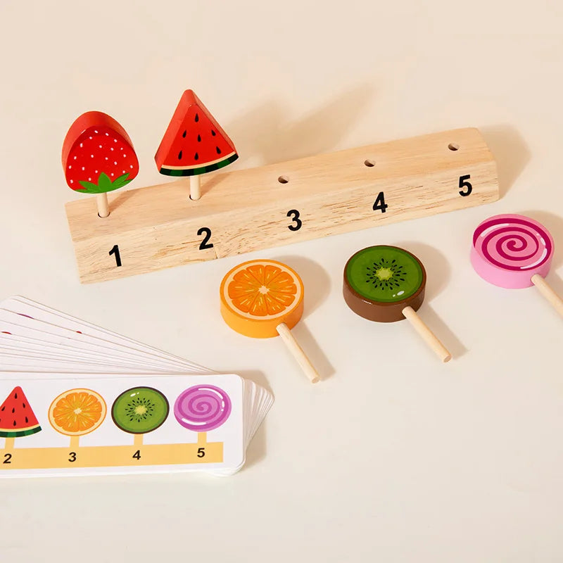 Wooden Ice Cream Toys Pretend Play Food Ice Lolly Shop Games Montessori Role Play Educational Toys for Kids Baby Gifts Digital