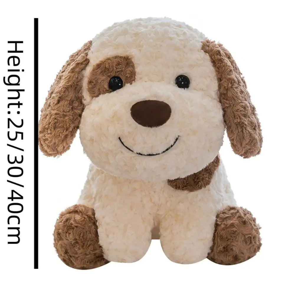 Stuffed Animal Simulation Dog Plush Toy Brown Spot Smile Animal Puppy Dolls Kawaii Soft Shiba Inu Plush Dolls Birthday Gifts