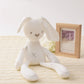 Stuffed Animals Bunny Soft Snuggle Bunny Baby Sleep Cotton Rabbit Toys Childs First Bunny Doll Natural Cotton Pink White