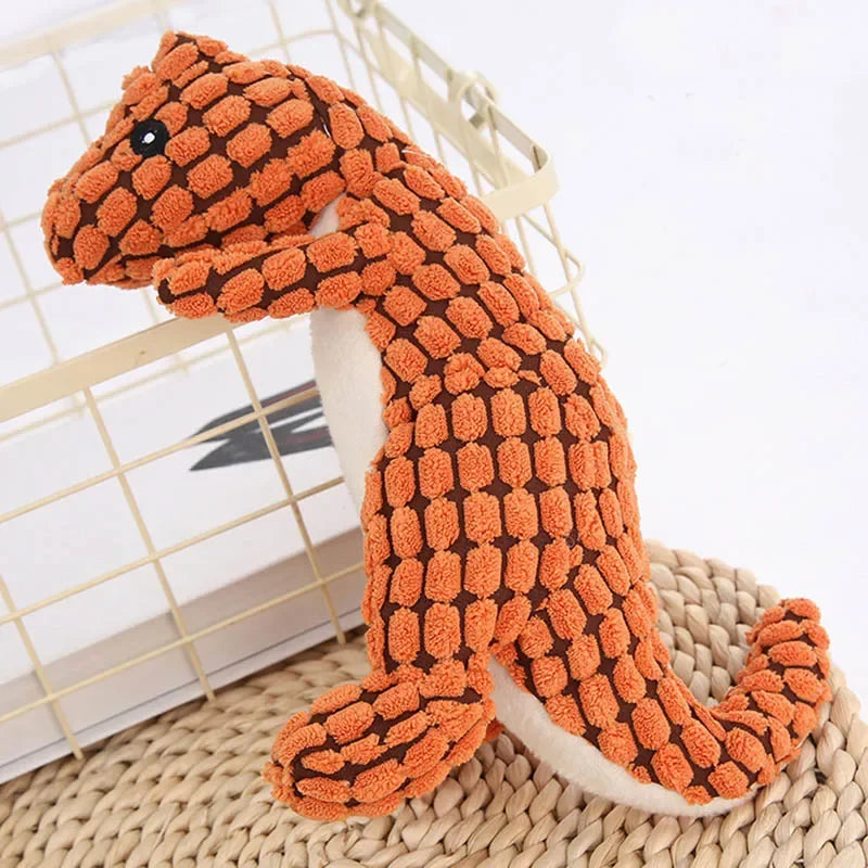 Squeaky Pet Toys Plush Toys Animals Shape Accessories Lion Dinosaur