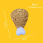 Plush Toys Squeaky Accessories Toy Soft Squeeze Sound Teeth Chew Bite Resistant Ice Cream Fries Humburger