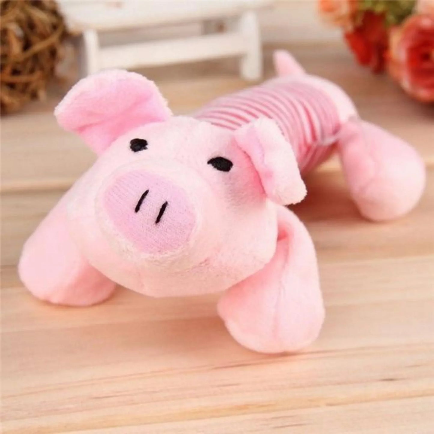 Funny Plush Toys Squeaky Pet Toys Chew Toys Duck Pig Elephant Pet Supplies