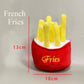 Plush Toys Squeaky Accessories Toy Soft Squeeze Sound Teeth Chew Bite Resistant Ice Cream Fries Humburger