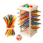 Wooden stick games, wooden interactive educational toys, parent-child games, exercise logical thinking ability.