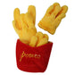 Plush Toys Squeaky Accessories Toy Soft Squeeze Sound Teeth Chew Bite Resistant Ice Cream Fries Humburger