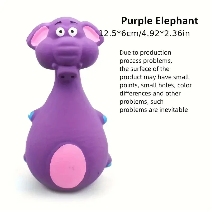 Soft Rubber Chewy Toys Four Styles Squeaky Interactive Throwing Games Cute And Fun