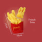 Plush Toys Squeaky Accessories Toy Soft Squeeze Sound Teeth Chew Bite Resistant Ice Cream Fries Humburger